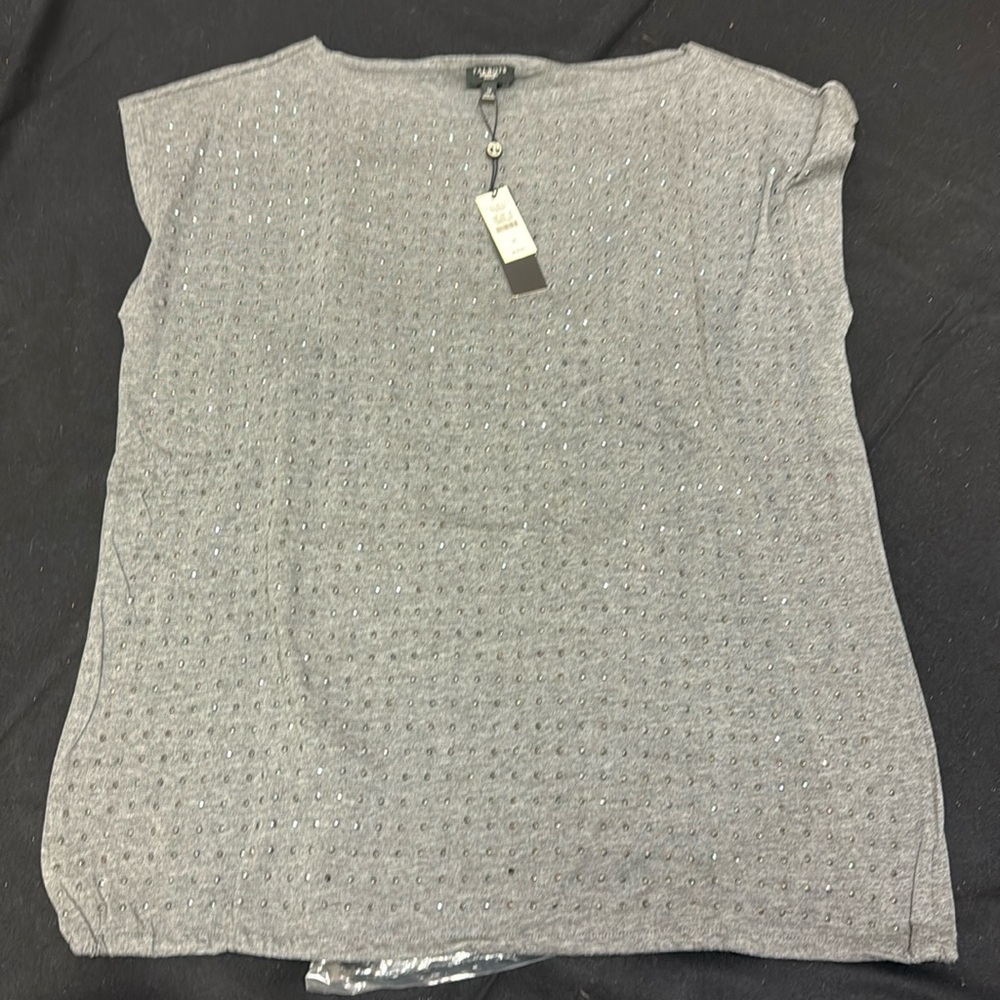 Plus size Talbots gray top